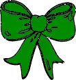 green xmas bow