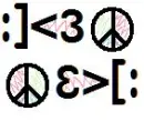 peace sign love smile