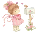 baby girl with pink bow