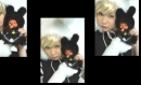 cute kawaii kana moon & monchhichi
