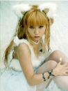 cute kawaii kana moon with cat ears