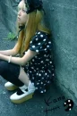 cute kawaii kana moon lost in her thoughts