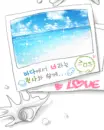 cute kawaii summer holidays at the beach