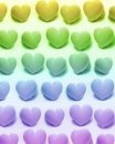 cute kawaii color hearts
