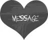 Message Me Heart Button By Nadra