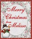 merry christmas from melissa