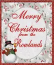 merry christmas from the rowlands