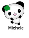 Panda with clover
