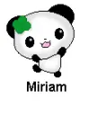Panda with clover