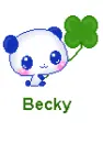 panda with clover