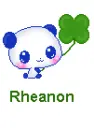 panda with clover