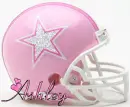 Dallas Cowboy Pink Helmet with Name
