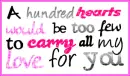 hundred hearts...