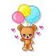 bear and ballons