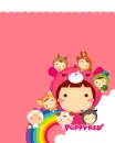 cute kawaii puppyred