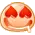 cute kawaii smiley in love