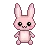 mini pink bunny 