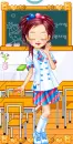 cute school doll