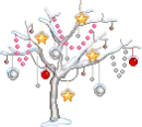 ornaments in a tree
