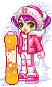 cute doll snow