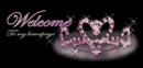 welcome tiara pink