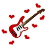 red guitar