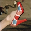 polka dot shoes
