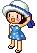 blue girl