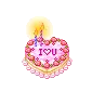 i love u cake
