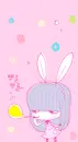 BUNNY BLOWING BUBBLES
