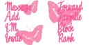 pink butterflies