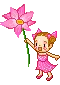 baby with flower