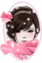 girl in pink