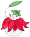 Snowman flower