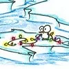 Penguin With Christmas Lights