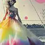 Girl standing in the breeze