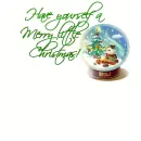Merry little Christmas Snowglobe