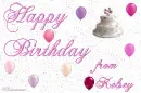 Happy Birthday from Kelsey