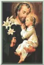 St. Joseph and The Child Jesus Sparkle Card.