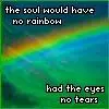 no rainbow