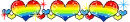 rainbow hearts