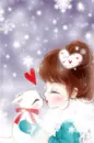 LIL GIRL WITH  KITTY