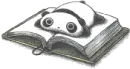 Panda on a book