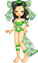 green musical girl