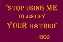 God says: