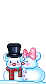 mr and ms snowman