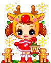 adorable christmas doll