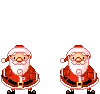dancing santas