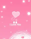 cute kawaii i love you pink heart