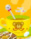 cute kawaii happy tea time
